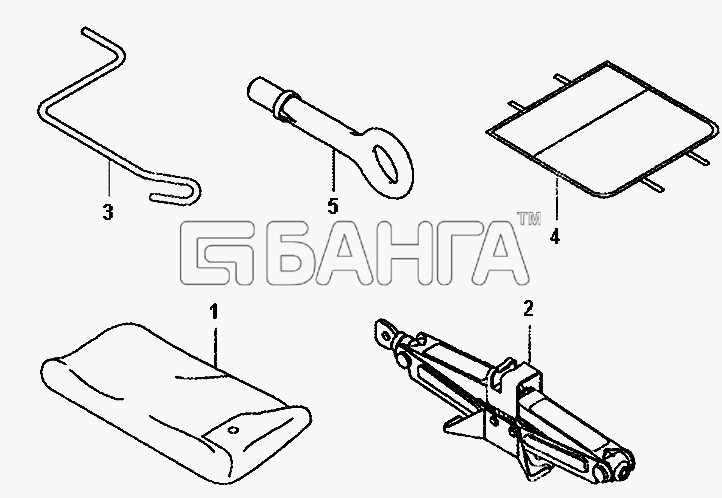 Daewoo Matiz II Схема Инструменты-153 banga.ua
